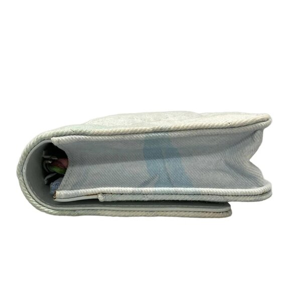 Auth CHANEL Matelasse AP0250 Light Blue White Multi Denim Other Style Wallet - Picture 10 of 14